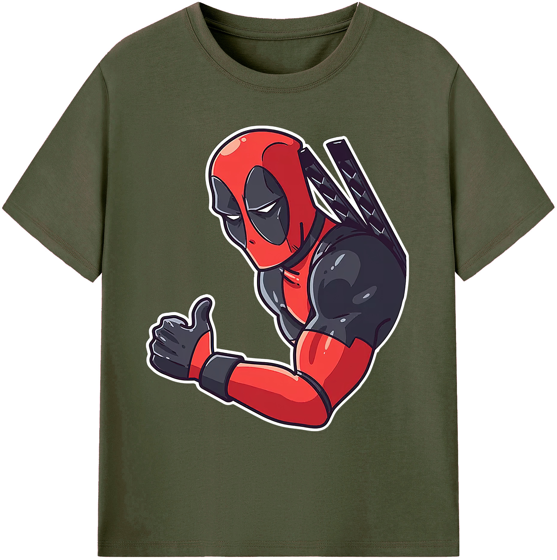 （画像用） Deadpool デッドプール 綿100％ メンズ半袖Tシャツ｜肌触りやわらか＆通気性